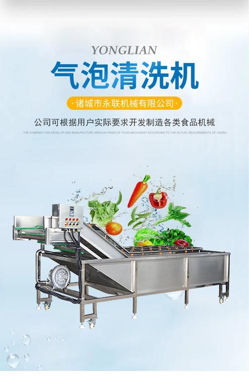 气泡清洗机 高效清洁秋葵、大枣、苹果草莓的喷淋式清洗解决方案